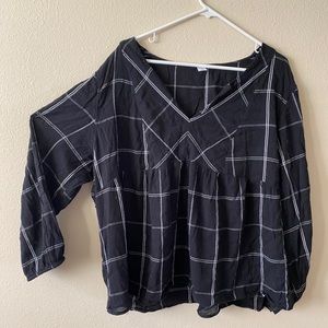 Plaid blouse
